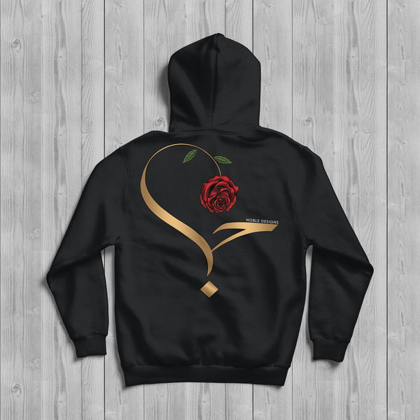 Virtue Collection: Love (حب | Hubb) Hoodie [Women's Back Design] - Noble Designs