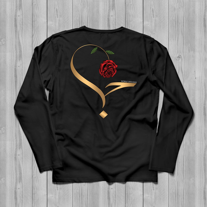 Virtue Collection: Love (حب | Hubb) Long Sleeve T-Shirt [Men's Back Design] - Noble Designs