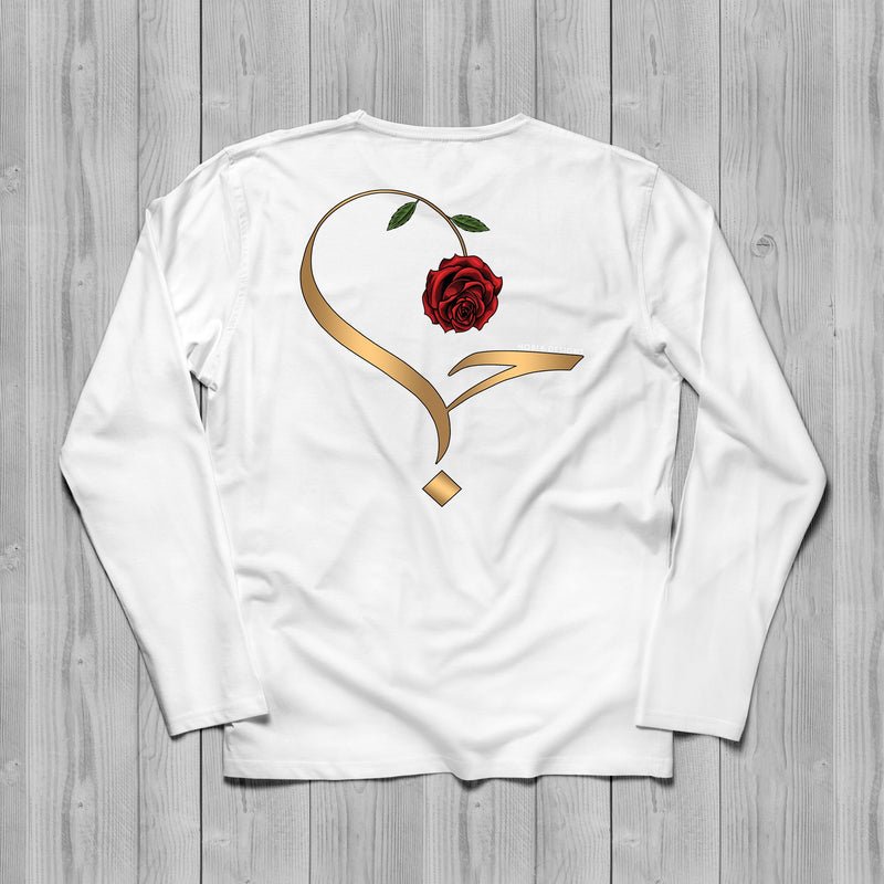Virtue Collection: Love (حب | Hubb) Long Sleeve T-Shirt [Men's Back Design] - Noble Designs