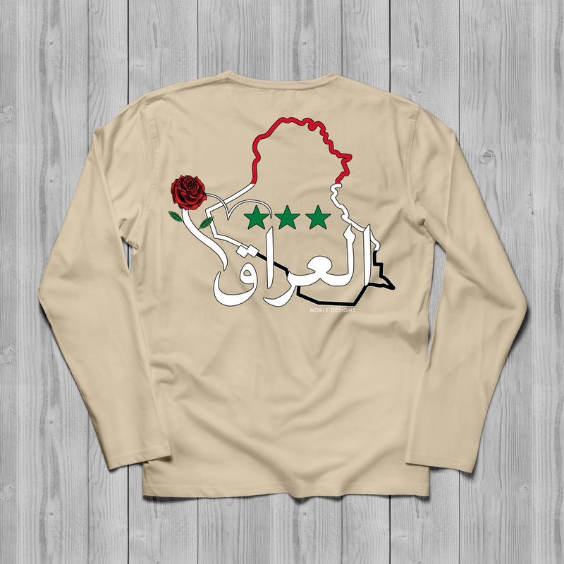 Mosaic Collection: Iraq Long Sleeve T-Shirt [Women's Back Design] - Noble Designs