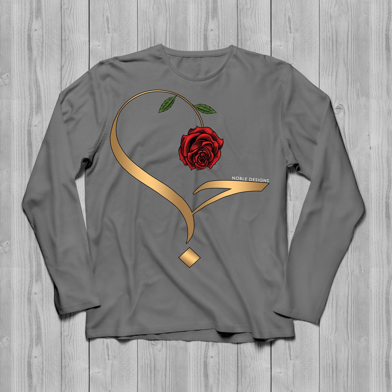 Virtue Collection: Love (حب | Hubb) Long Sleeve T-Shirt [Men's Front Design] - Noble Designs