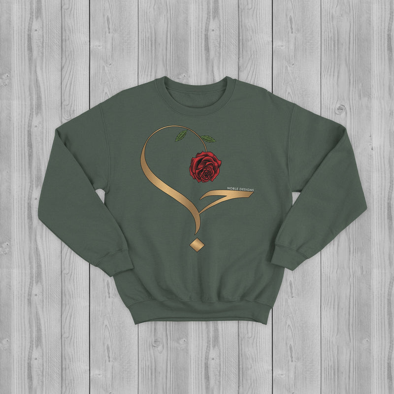 Virtue Collection: Love (حب | Hubb) Sweatshirt [Men's Front Design] - Noble Designs