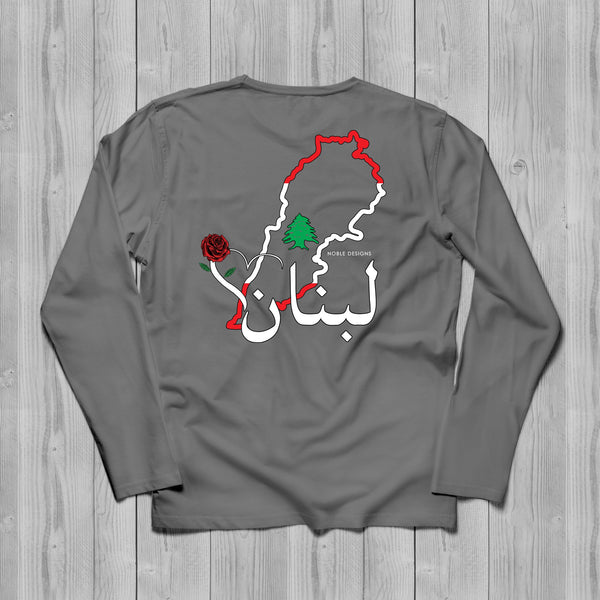 Mosaic Collection: Lebanon Long Sleeve T-Shirt [Women's Back Design] - Noble Designs