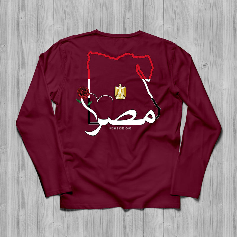 Mosaic Collection: Egypt Long Sleeve T-Shirt [Women's Back Design] - Noble Designs