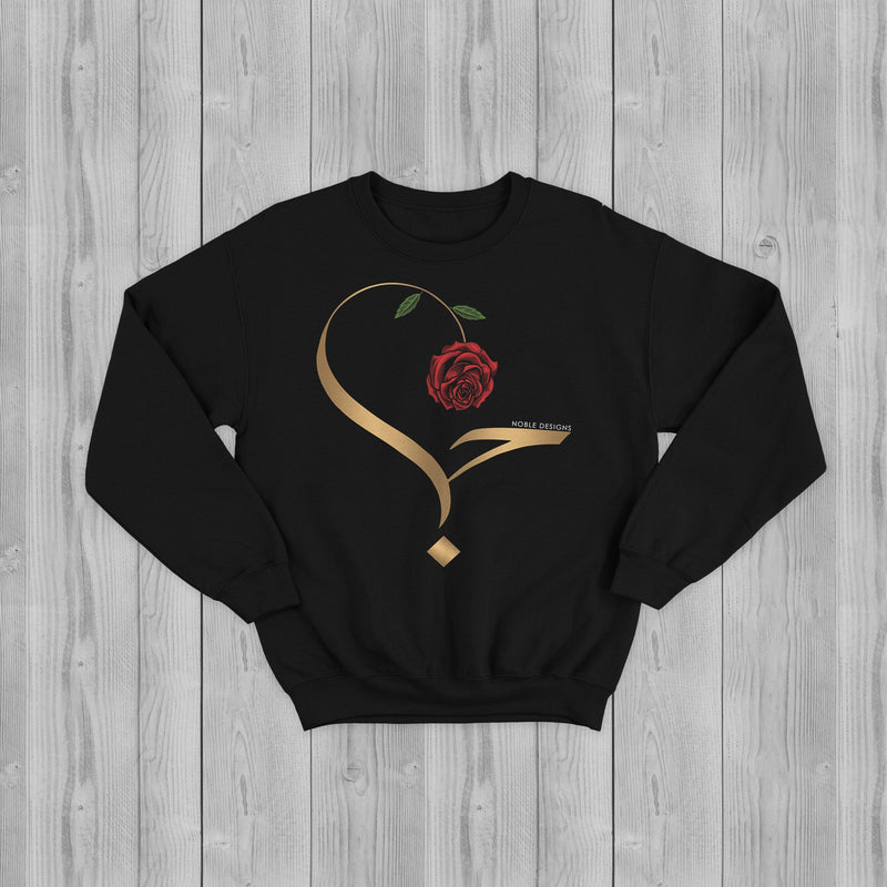 Virtue Collection: Love (حب | Hubb) Sweatshirt [Women's Front Design] - Noble Designs