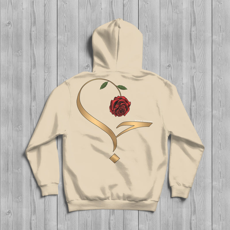 Virtue Collection: Love (حب | Hubb) Hoodie [Women's Back Design] - Noble Designs