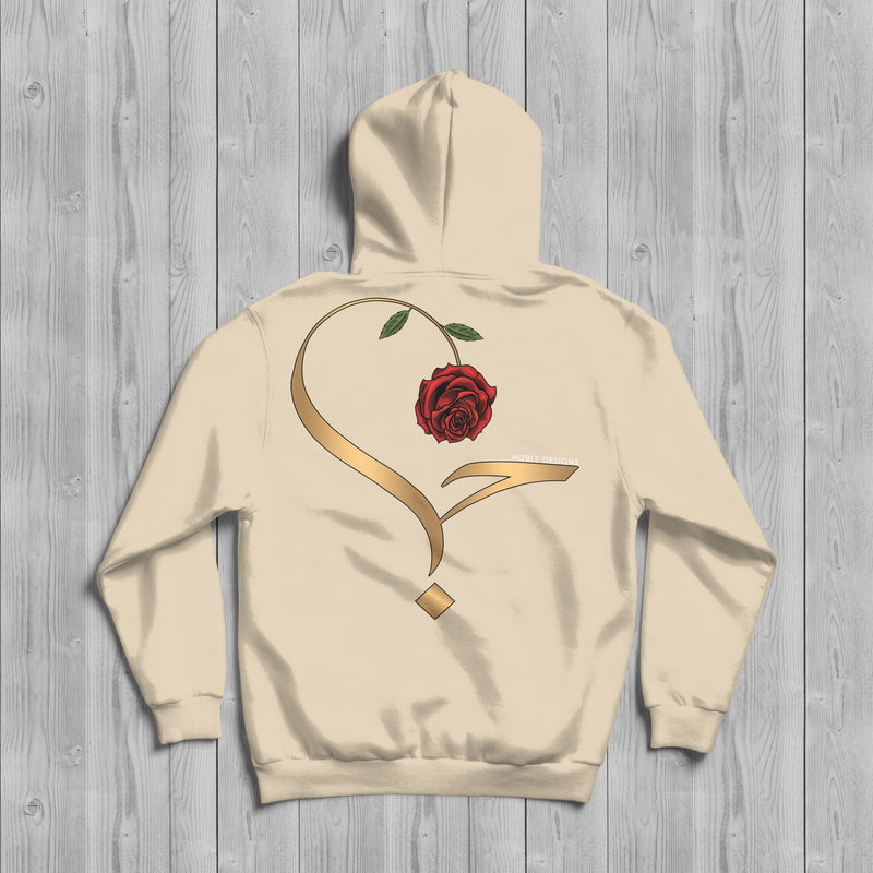 Virtue Collection: Love (حب | Hubb) Hoodie [Men's Back Design] - Noble Designs