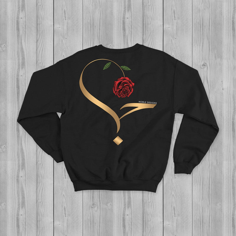 Virtue Collection: Love (حب | Hubb) Sweatshirt [Men's Back Design] - Noble Designs
