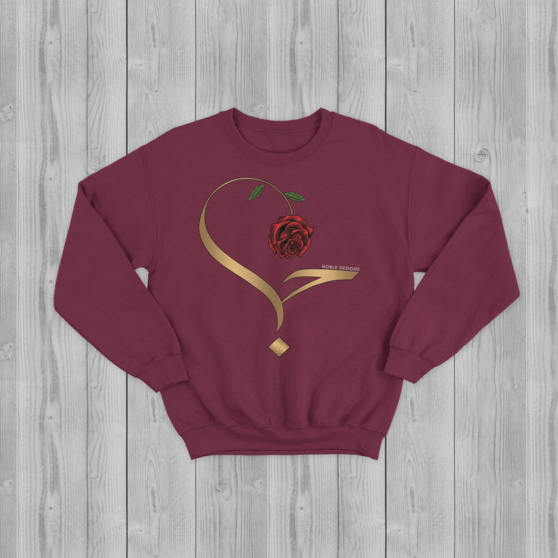 Virtue Collection: Love (حب | Hubb) Sweatshirt [Women's Front Design] - Noble Designs