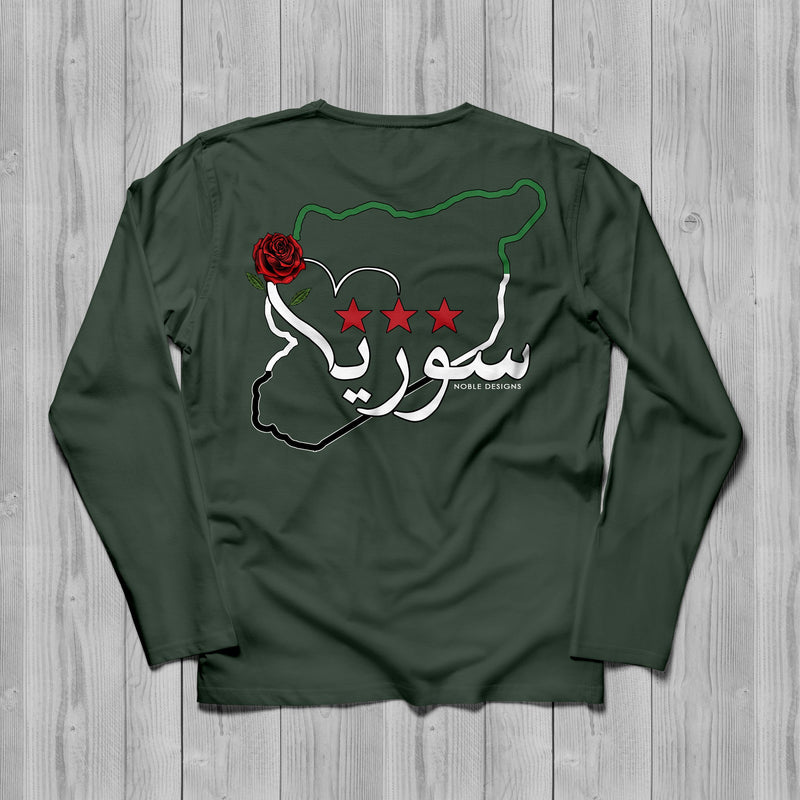 Mosaic Collection: Syria Long Sleeve T-Shirt [Men's Back Design] - Noble Designs