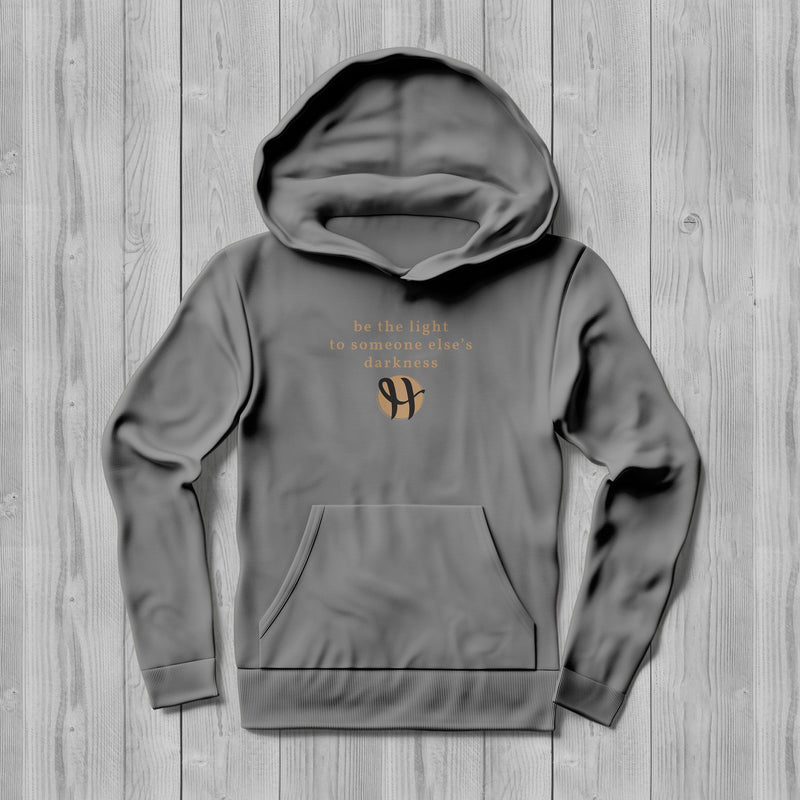 Hummi Unisex Print Hoodie [Black Hummi Logo - Gold Text] - Noble Designs