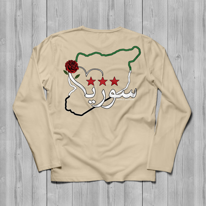 Mosaic Collection: Syria Long Sleeve T-Shirt [Men's Back Design] - Noble Designs