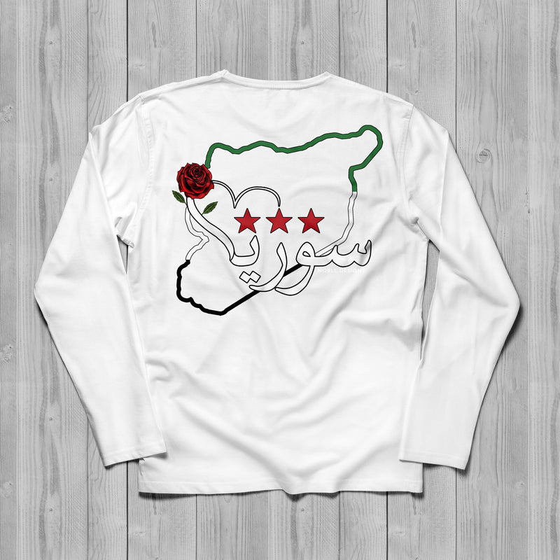 Mosaic Collection: Syria Long Sleeve T-Shirt [Men's Back Design] - Noble Designs